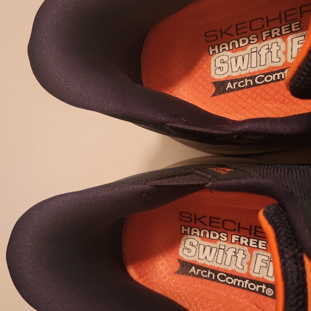 Skechers Men's Navy Athletic Shoes Slip On Size 10 - Picture 11 of 15